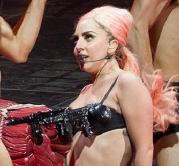 Lady Gaga’s Gun Bra Sparks Outrage