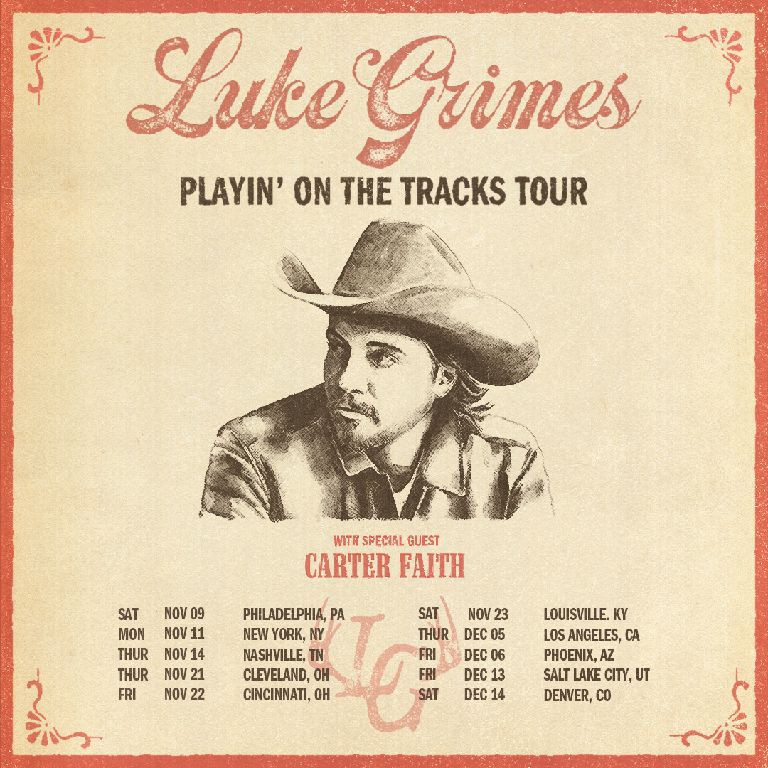 Luke Grimes Announces “Playin’ On The Tracks” Tour
